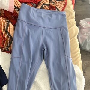Light Blue High-Waisted Leggings